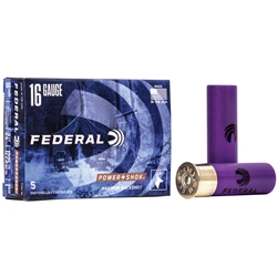 FEDERAL F164 RS Federal 16GA 2-3/4" MAX. 4/5OZ Power-Shok Rifled Slug 5 Bx